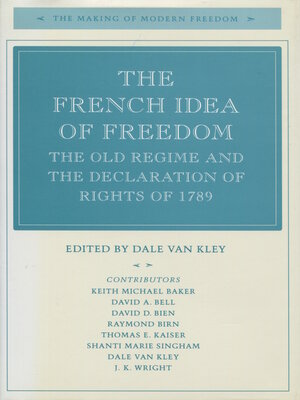 cover image of The French Idea of Freedom